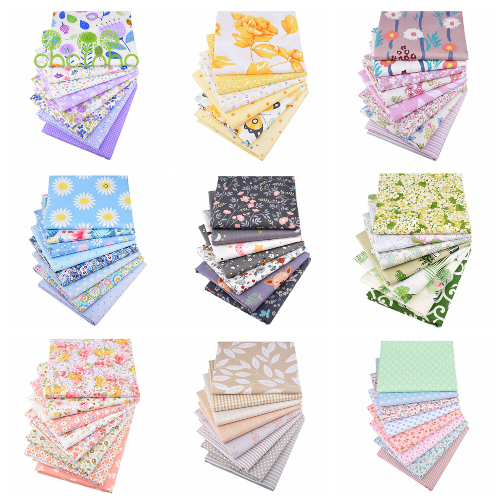 Sewing In Textile - Chainho,Printed Twill Weave Cotton Fabric,DIY Sewing