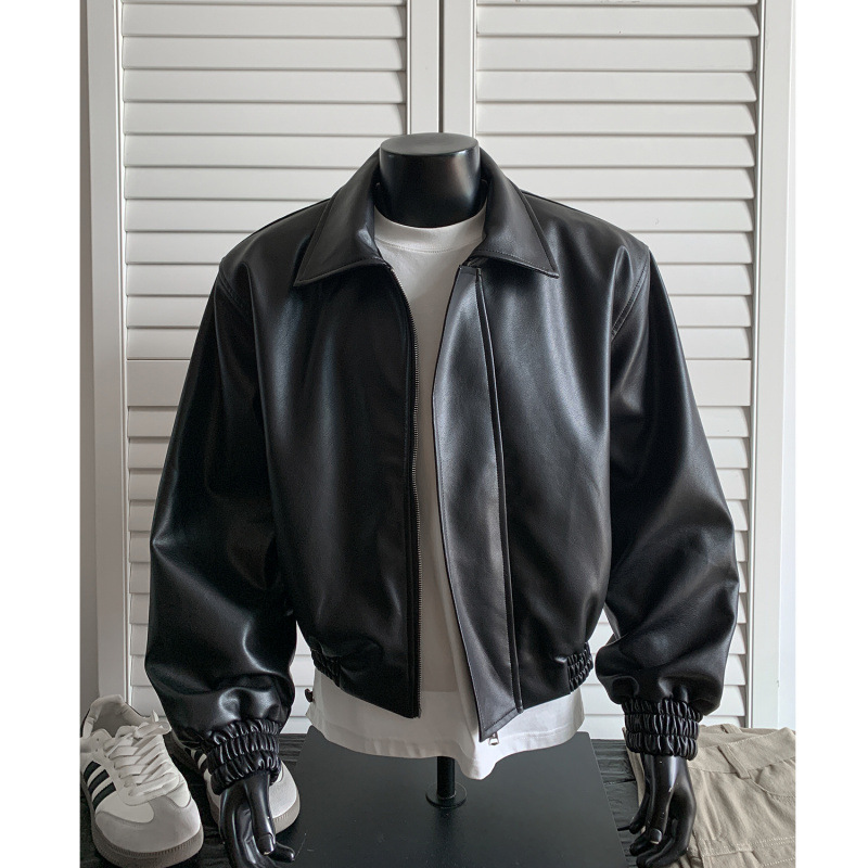 Shoulder Pad Set In - New Autumn Leather Jacket For Men,