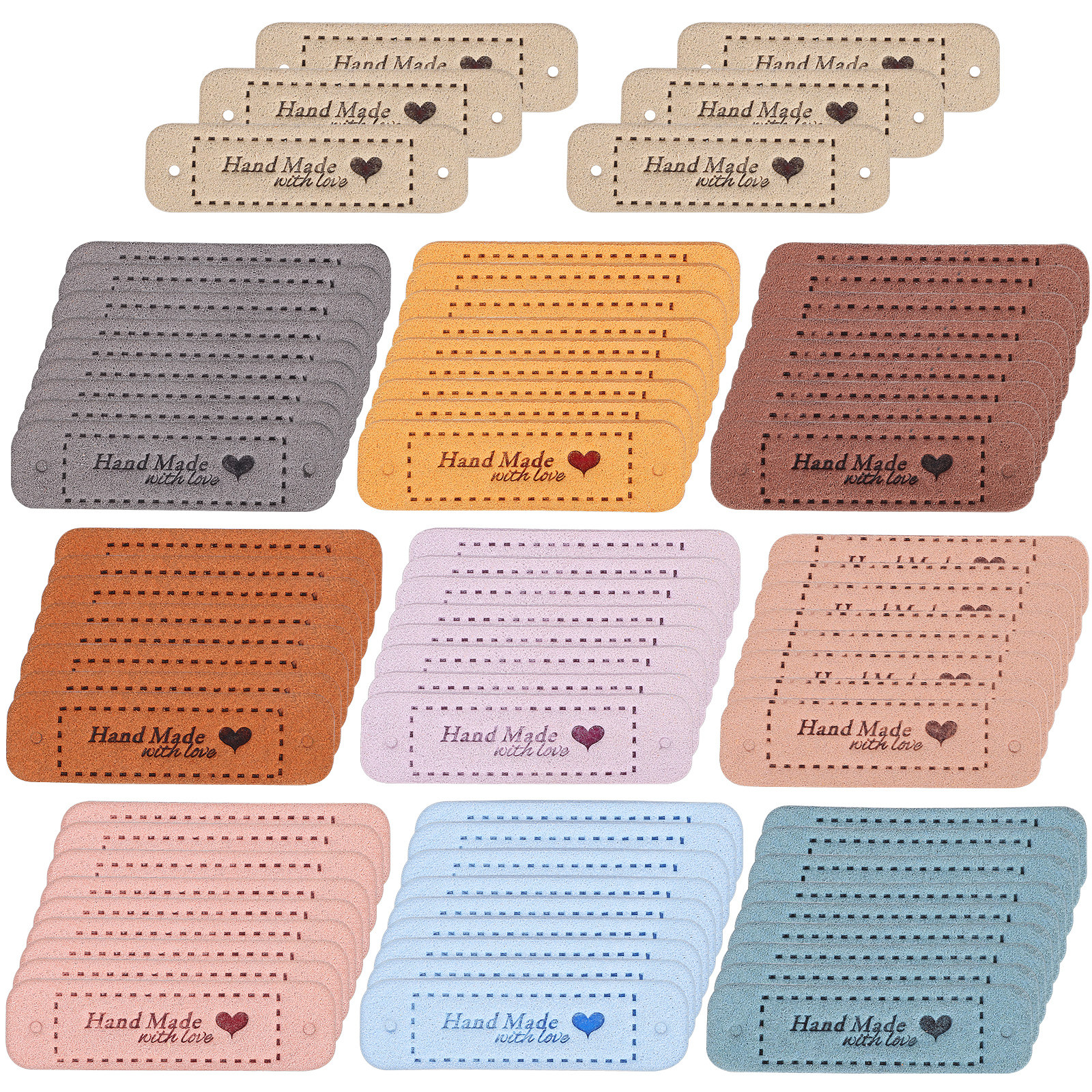 Sewing Labels - 60Pcs Labels Embossed Handmade Tags DIY