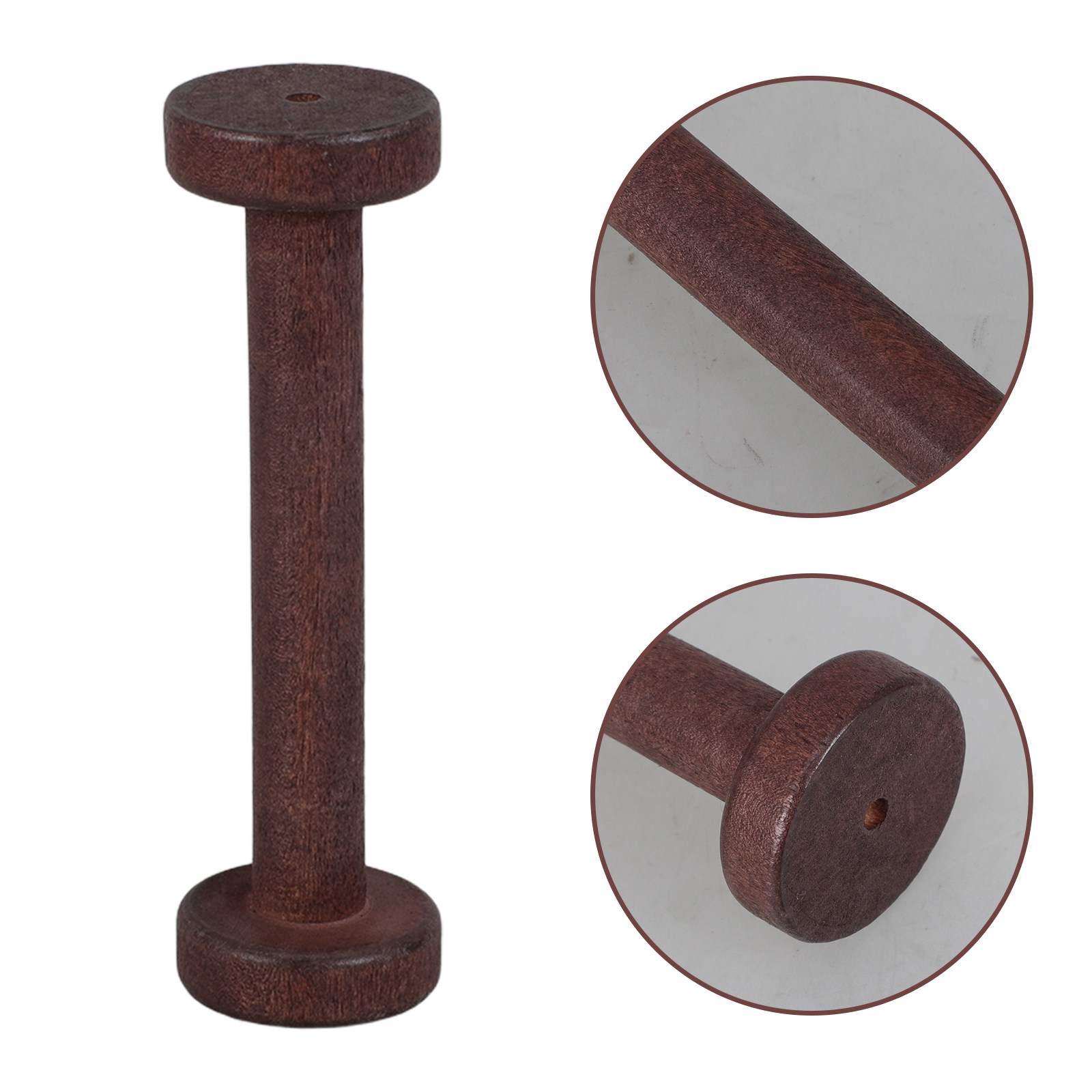 Sewing In Textile - 5Pcs Handpolished Wooden Spools DIY Craft