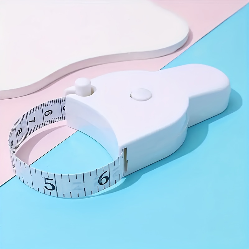 Sewing Gauge Ruler - White Automatic Telescopic Tape Measure -