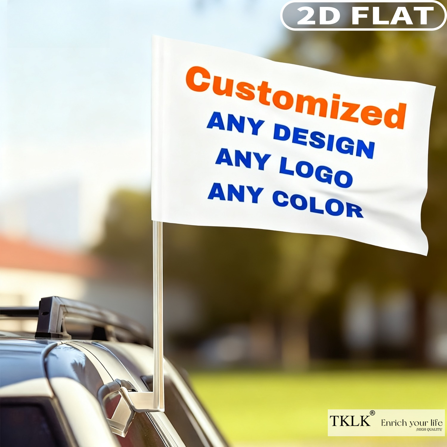 Sewing Custom - 1pc / 5pcs Customize Car Flag