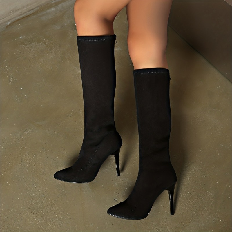 Women's Fashion Boots	Pointed  - Sewing Zipper avis et prix