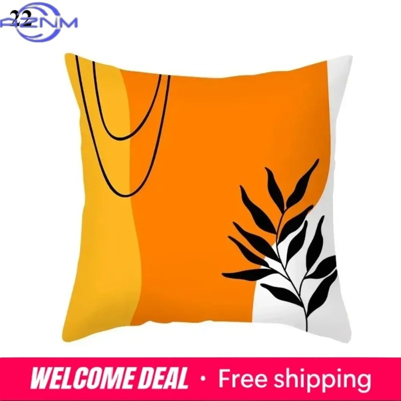 Boho Orange Abstract Cushion C - Century Textile & Sewing Supply Saskatoon Sk avis et prix