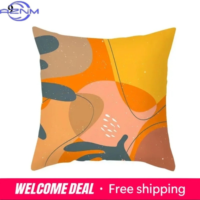 Boho Orange Abstract Cushion C - Century Textile & Sewing Supply Saskatoon Sk avis et prix