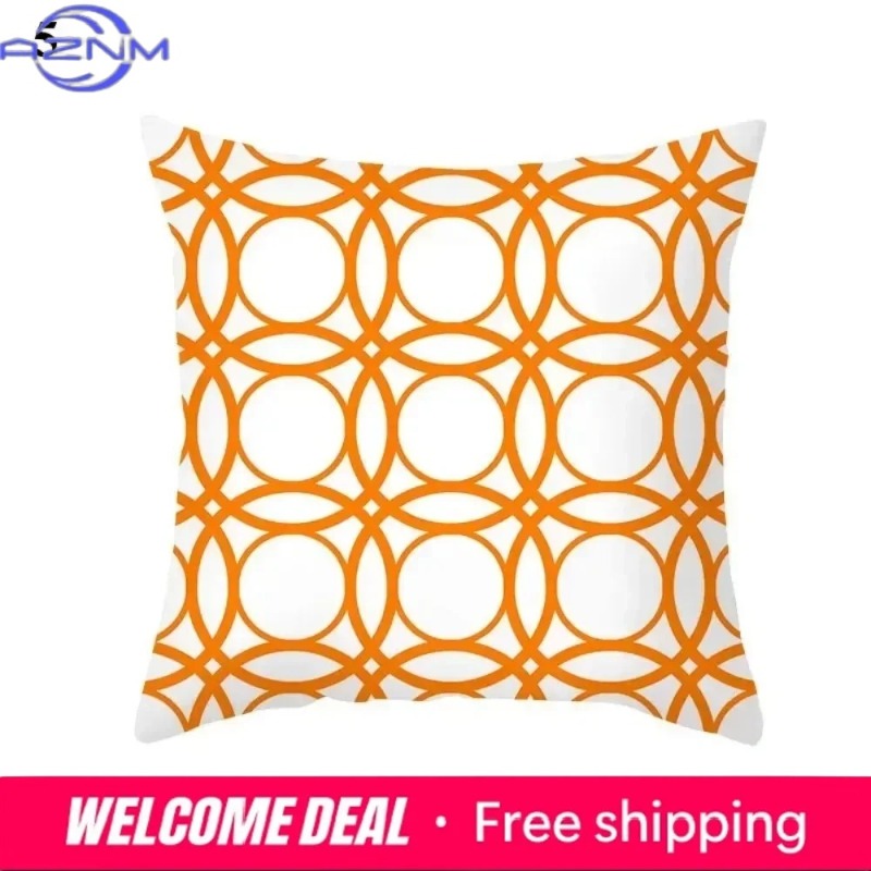 Boho Orange Abstract Cushion C - Century Textile & Sewing Supply Saskatoon Sk avis et prix