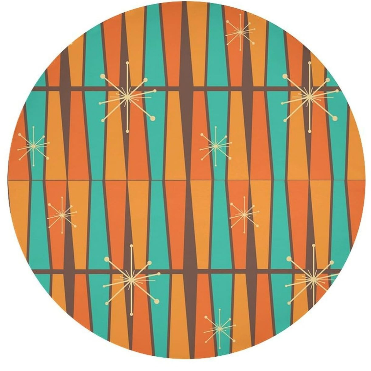 Mid Century Modern Orange Yell - Century Textile & Sewing Supply Saskatoon Sk avis et prix
