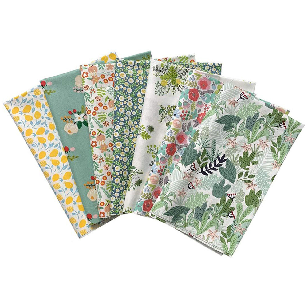 7 Pcs Floral Sewing Cloth Prec - Sewing In Textile avis et prix