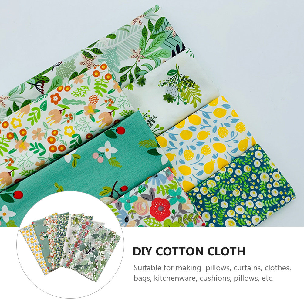 7 Pcs Floral Sewing Cloth Prec - Sewing In Textile avis et prix