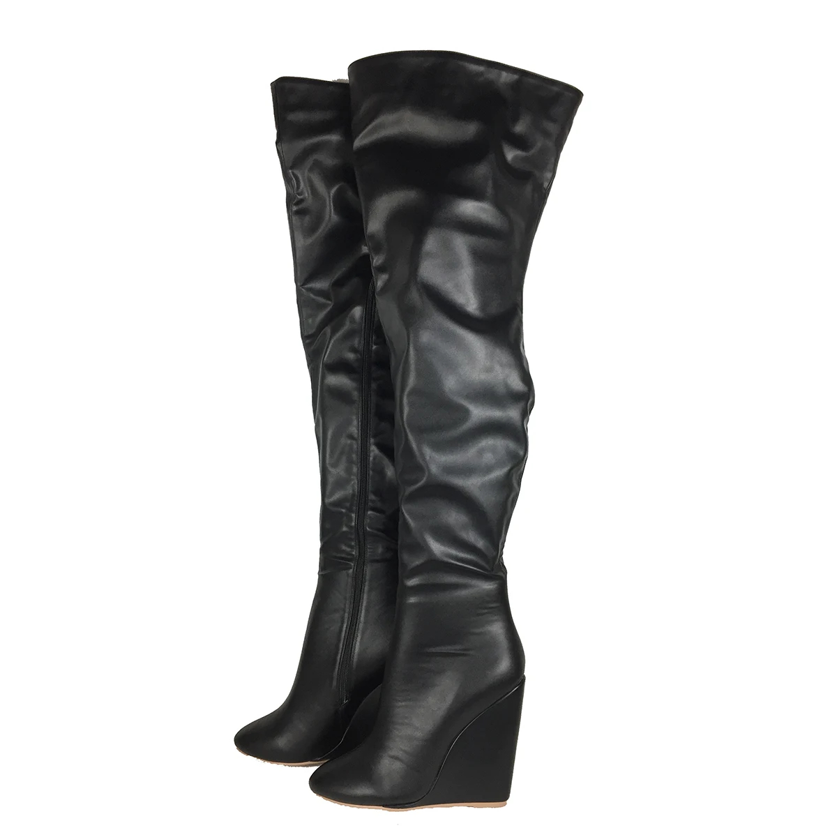 Women’s Black Over-the-Knee Bo - Sewing Zipper avis et prix