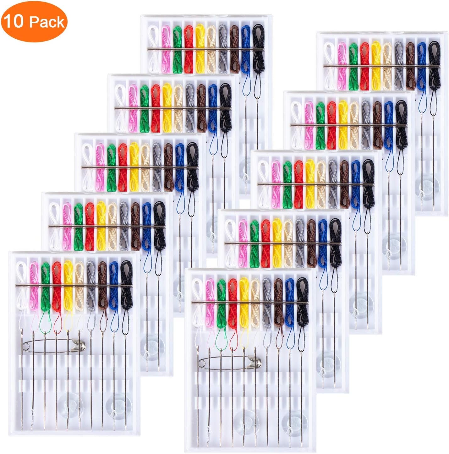 Pre-Threaded Sewing Kit 10 Box - Sewing Thread Production avis et prix