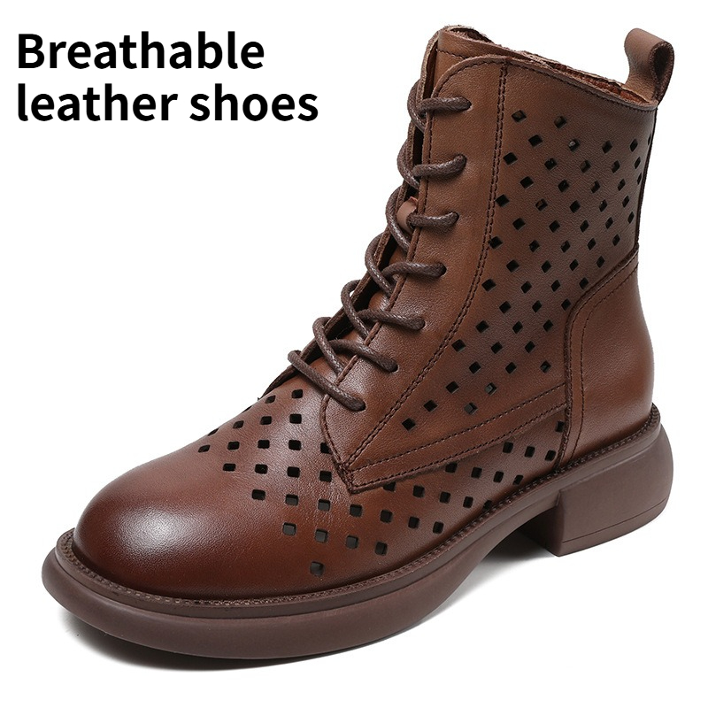 Spring Women Open Toe Genuine  - Sewing Zipper avis et prix