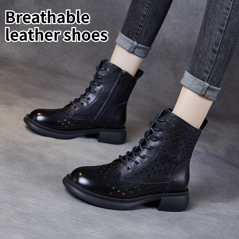 Spring Women Open Toe Genuine  - Sewing Zipper avis et prix