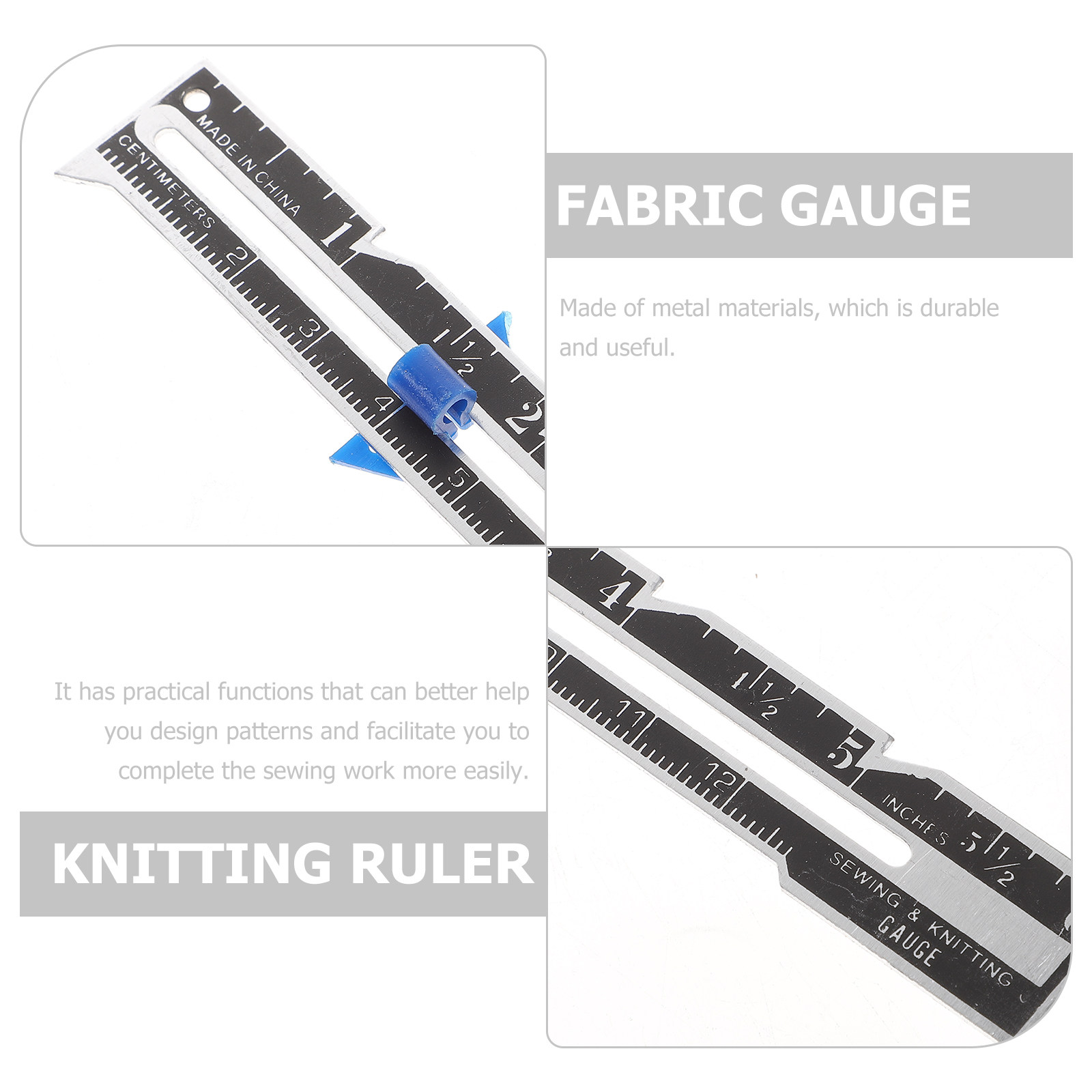 12Pcs Metal Quilting Ruler 6 I - Sewing Gauge Ruler avis et prix