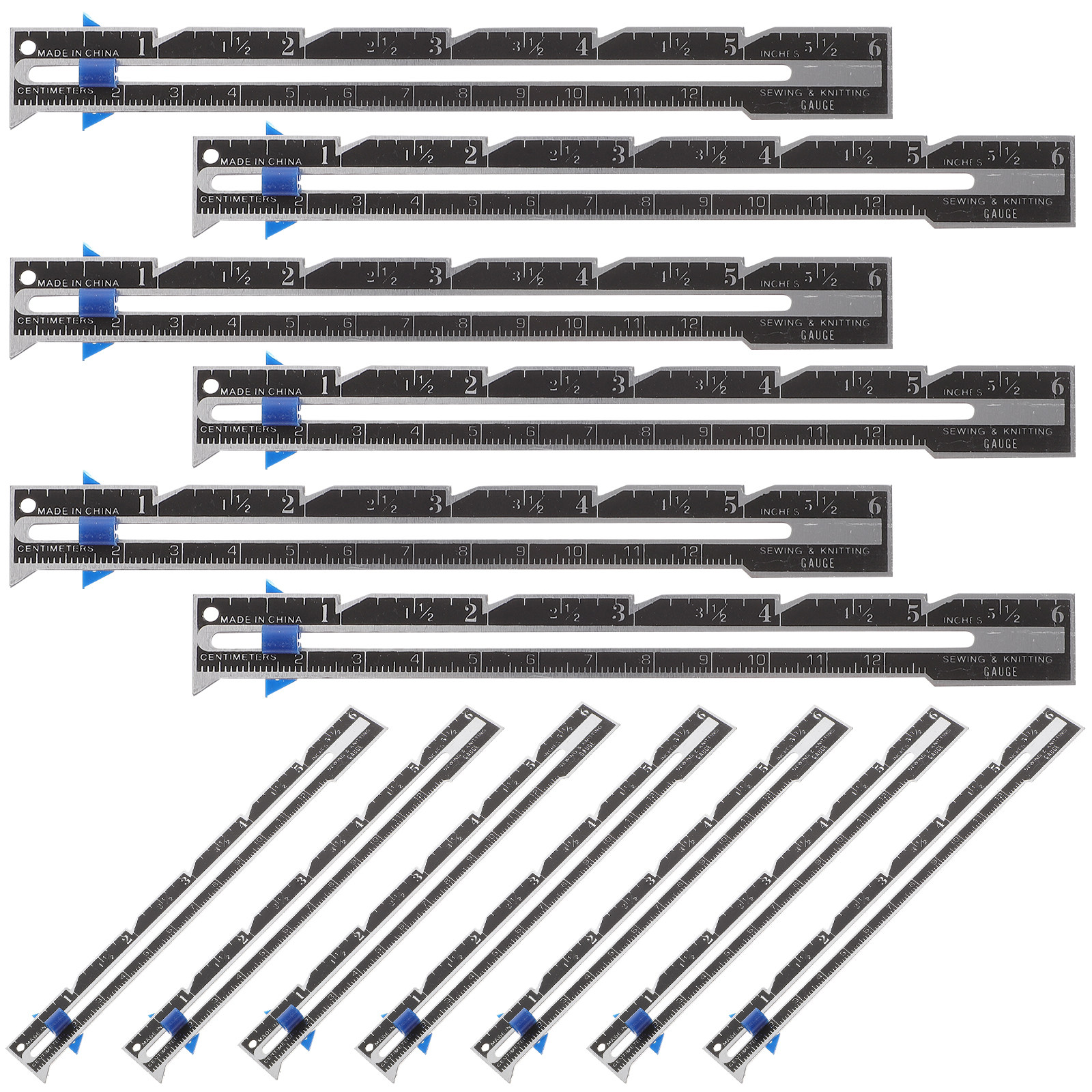 12Pcs Metal Quilting Ruler 6 I - Sewing Gauge Ruler avis et prix