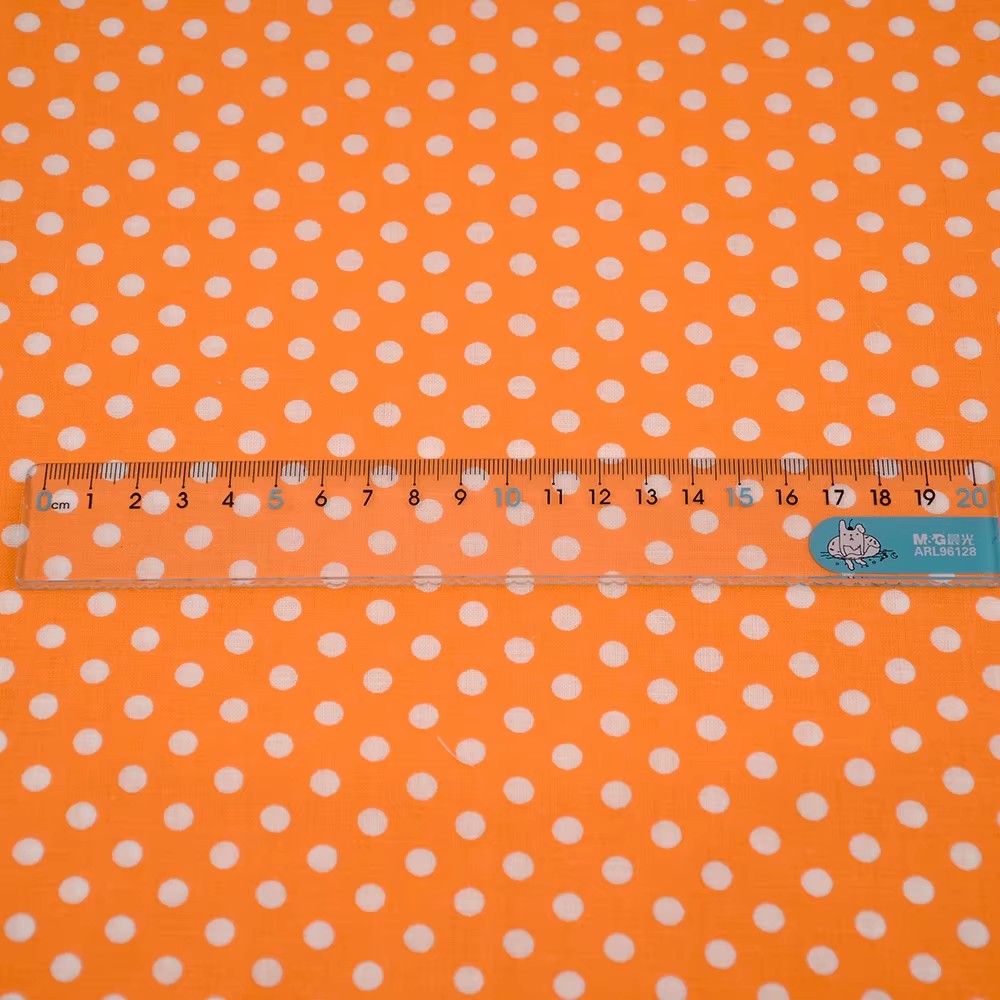 50X150CM White Orange Polka Do - Sewing In Textile avis et prix