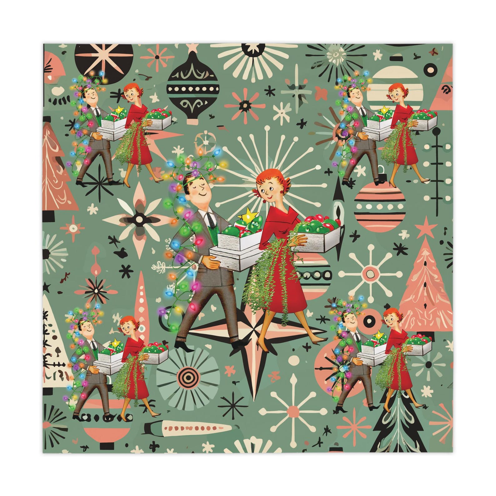 Retro 1950s Kitsch Christmas S - Century Textile & Sewing Supply Saskatoon Sk avis et prix