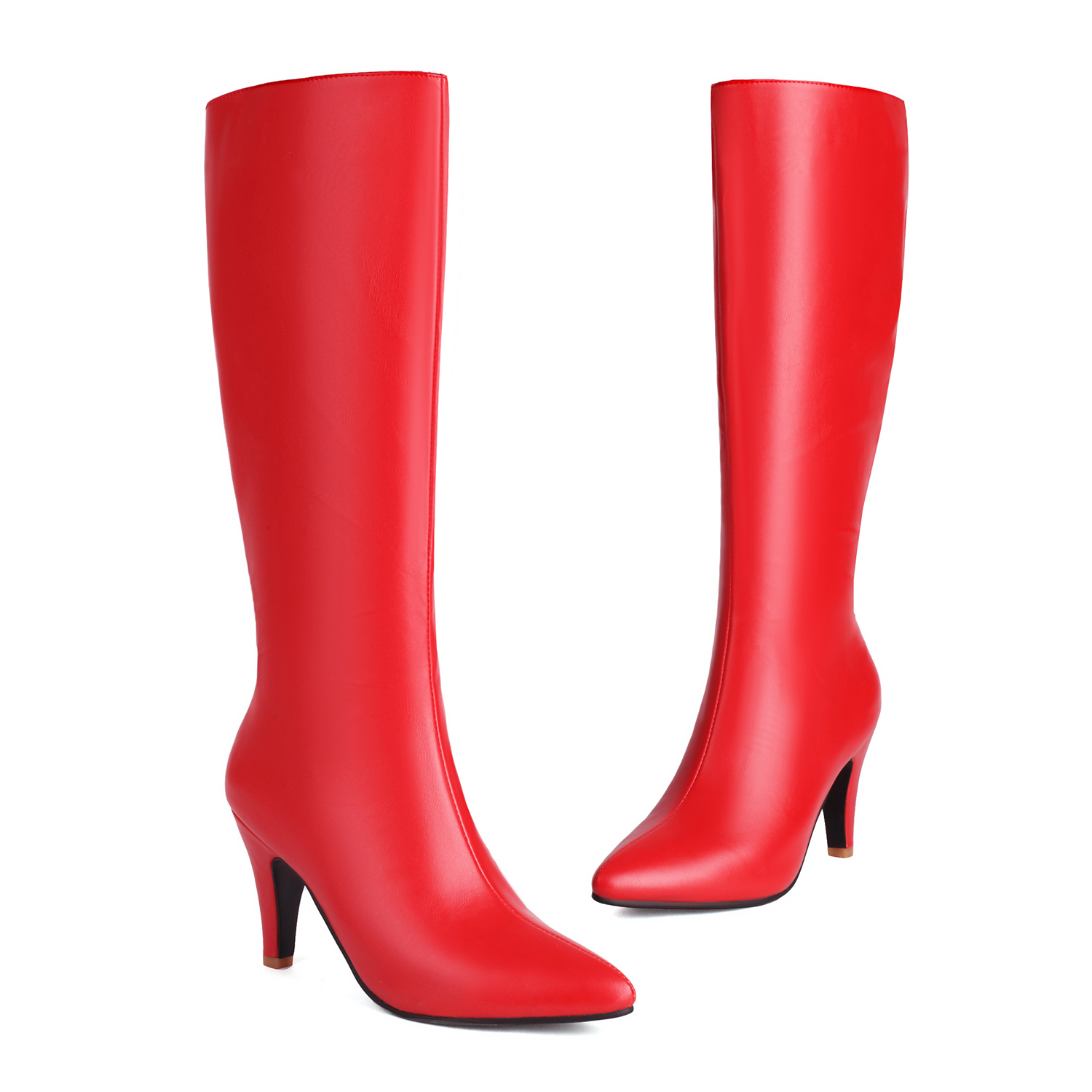 Autumn Winter Women Knee High  - Sewing Zipper avis et prix