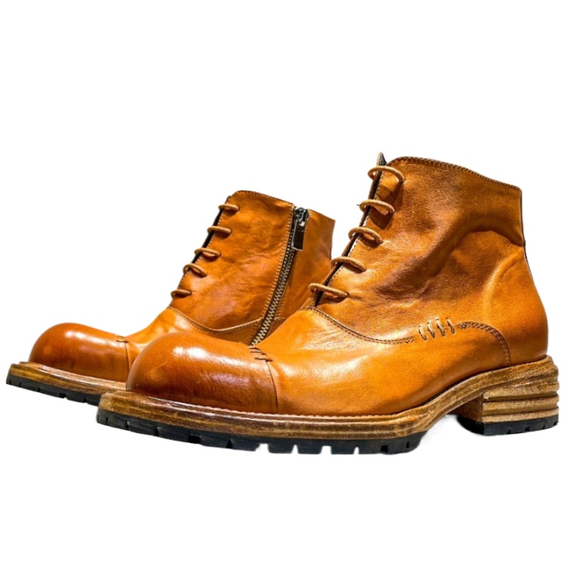 Ethnic Style Washed Horsehide  - Sewing Zipper avis et prix