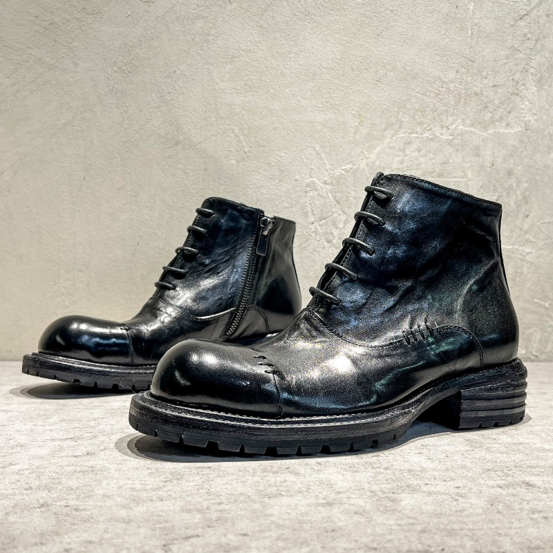 Ethnic Style Washed Horsehide  - Sewing Zipper avis et prix