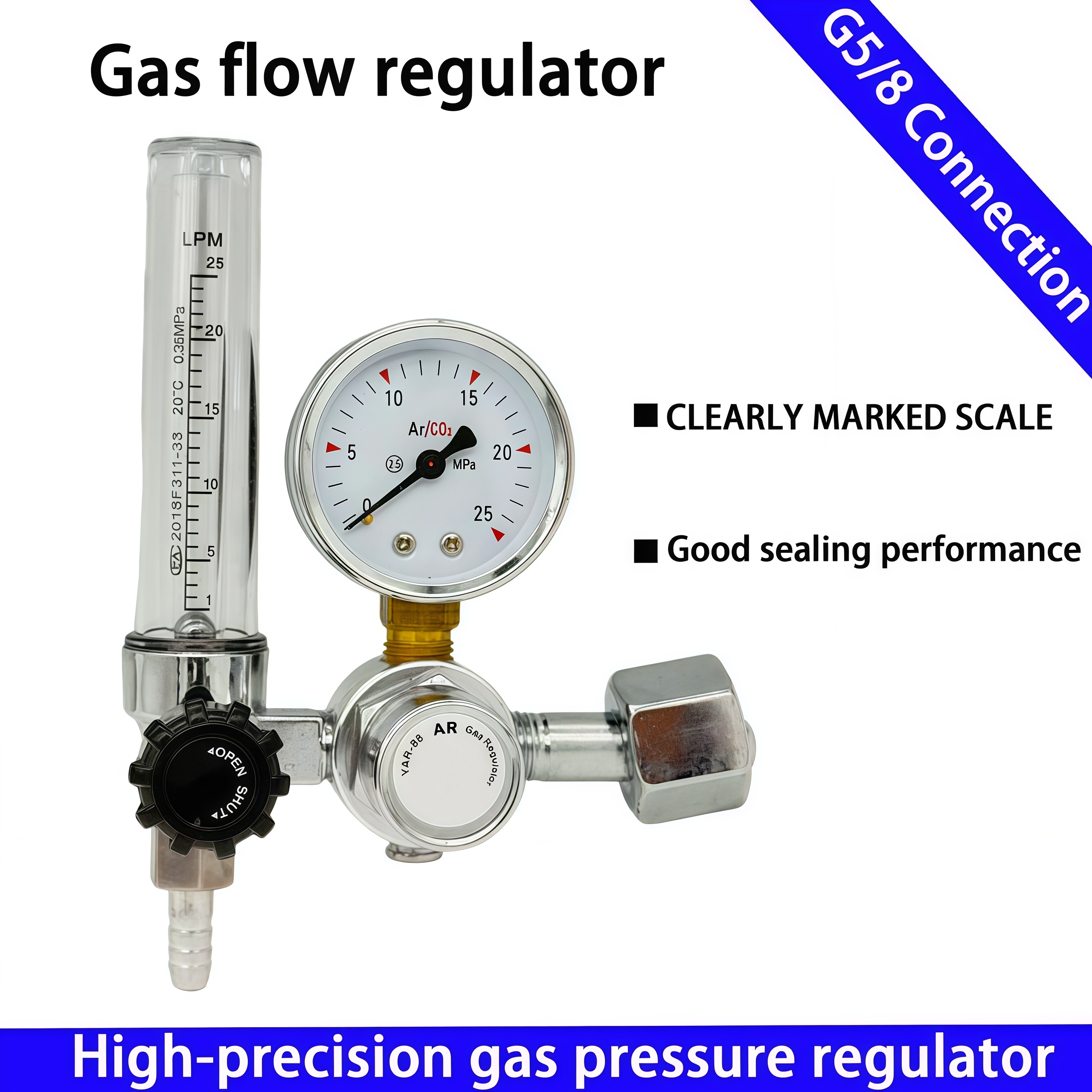2025 NEW 0-25Mpa Argon Regulat - Seam Gauge Metal avis et prix