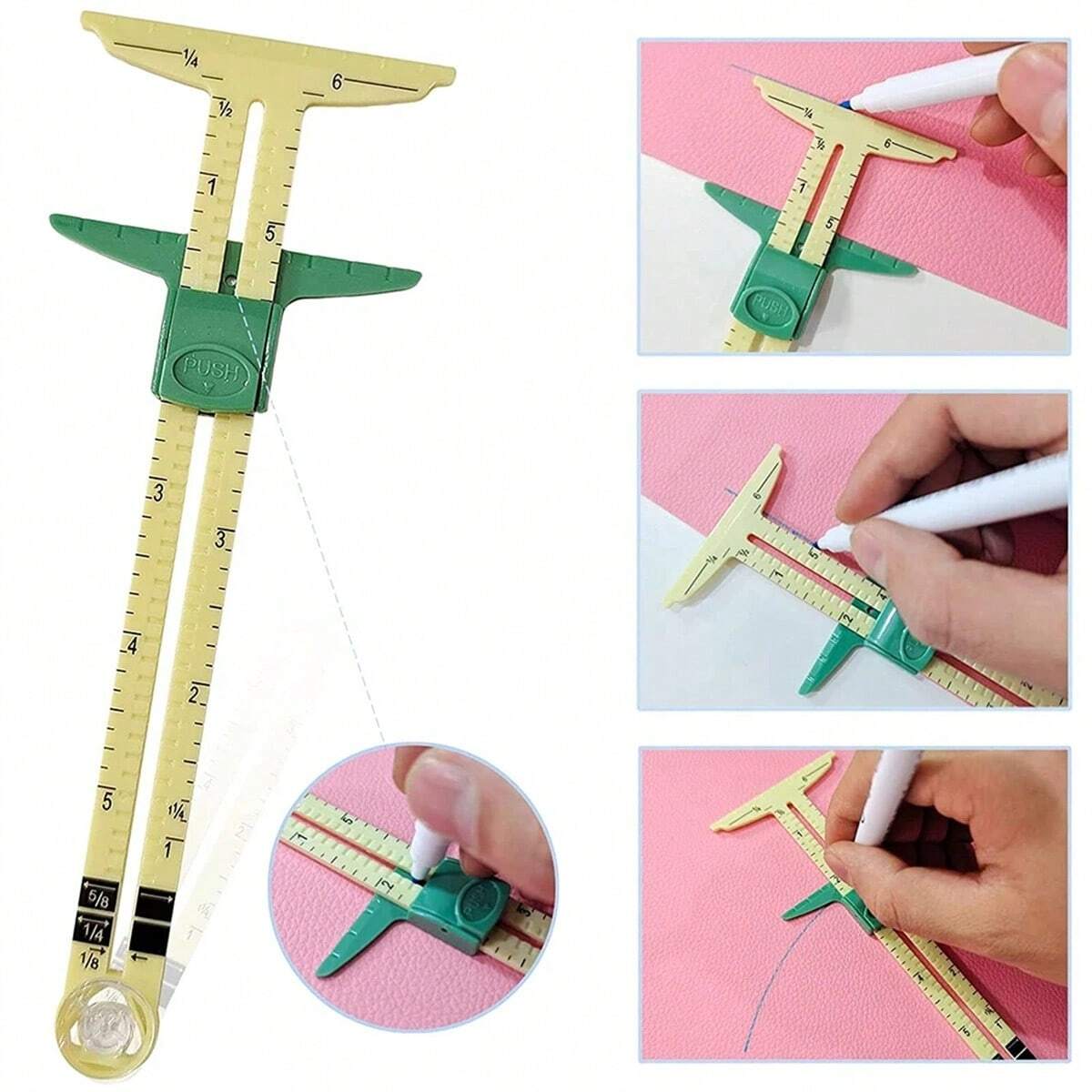1pc Inch Ruler Scale 5-IN-1 Se - Sewing Gauge Ruler avis et prix