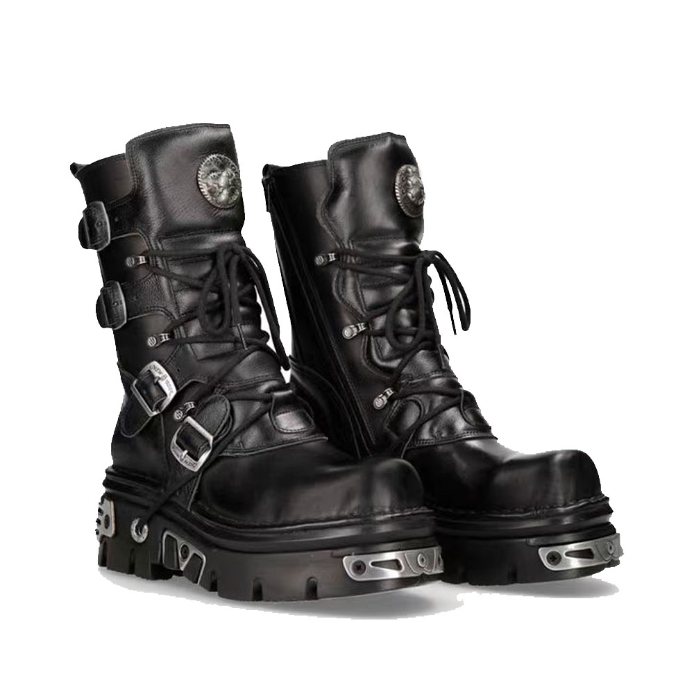 New Men's Punk Motorcycle Boot - Sewing Zipper avis et prix