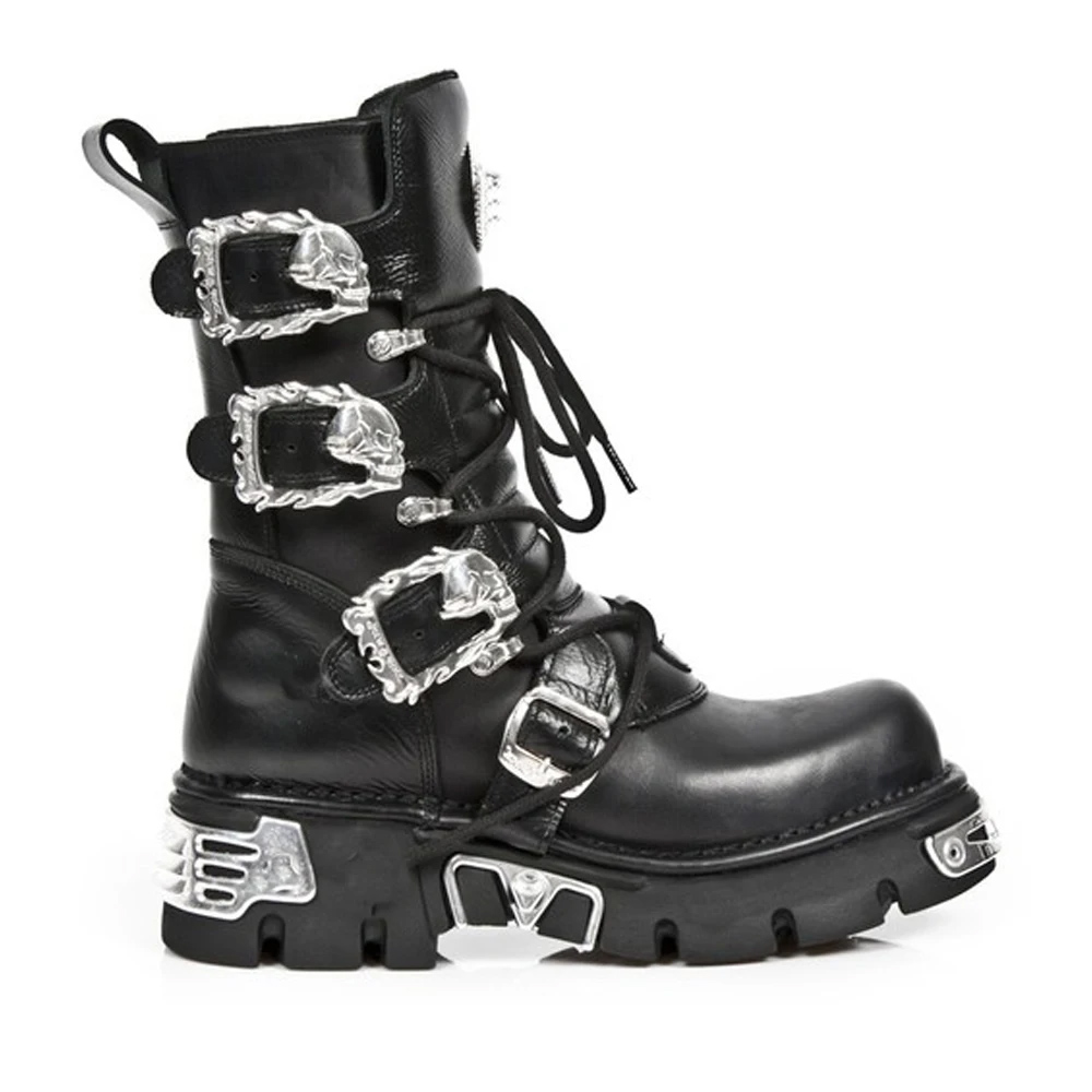 New Men's Punk Motorcycle Boot - Sewing Zipper avis et prix