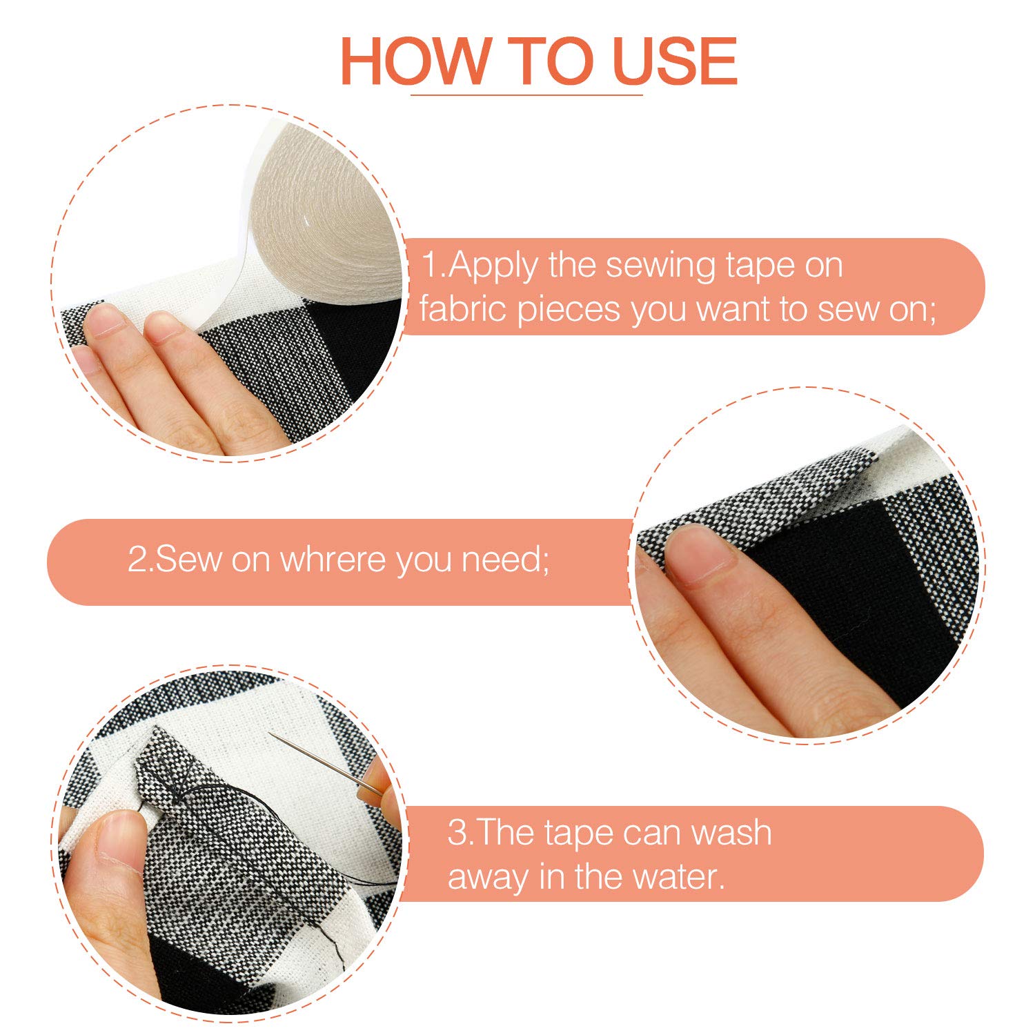 20m Water Soluble Adhesive Tap - Sewing Labels avis et prix