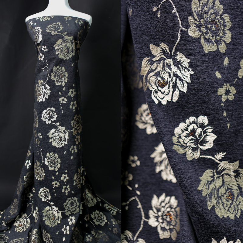 Black Gold Peony Jacquard Fabr - Fabric Weight Set avis et prix