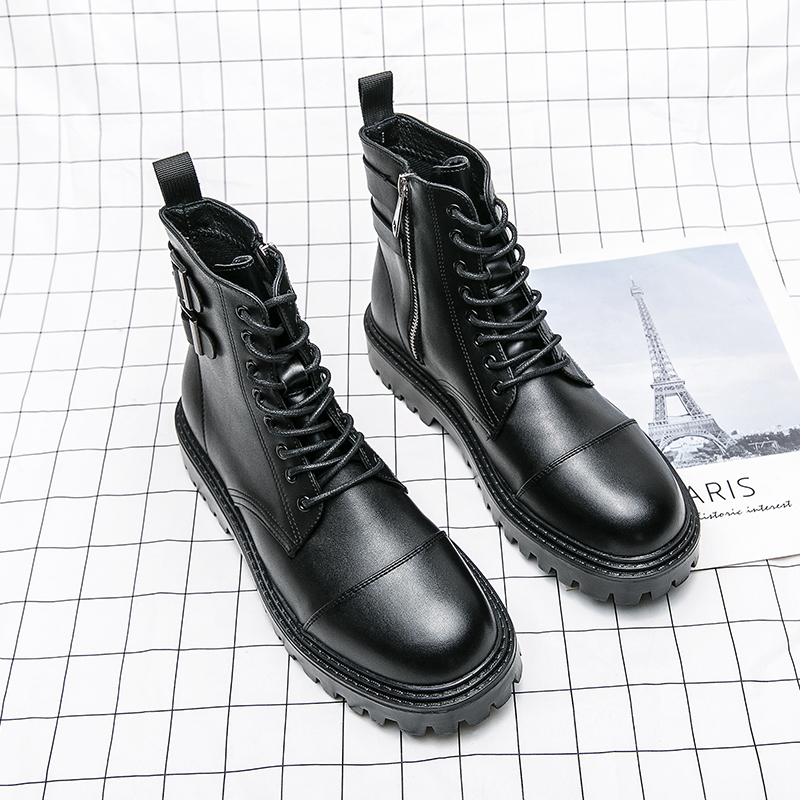 Brand Men's Naked Boots Fashio - Sewing Zipper avis et prix
