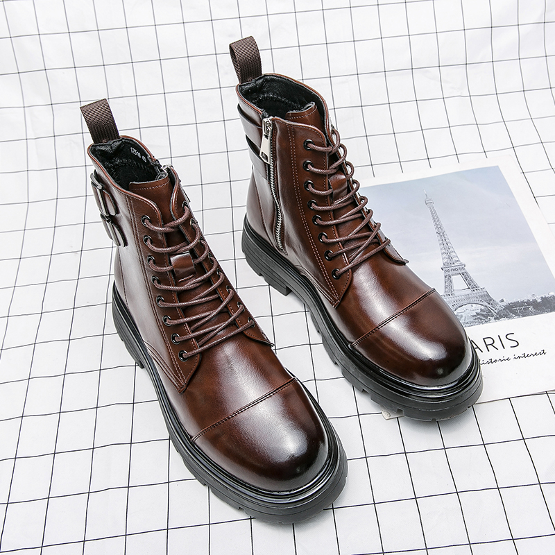 Brand Men's Naked Boots Fashio - Sewing Zipper avis et prix