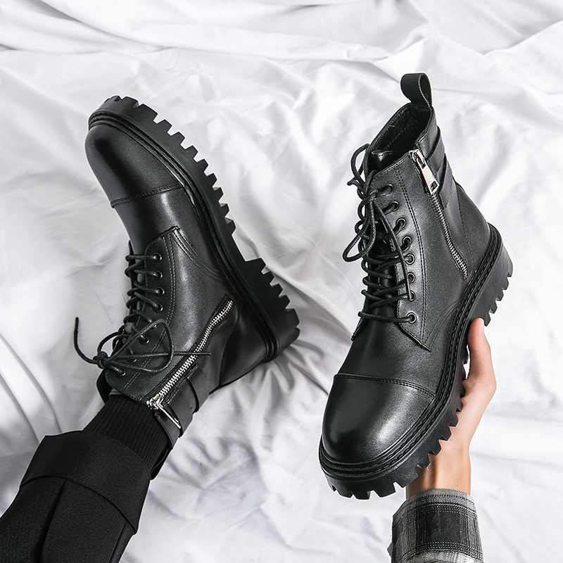Brand Men's Naked Boots Fashio - Sewing Zipper avis et prix