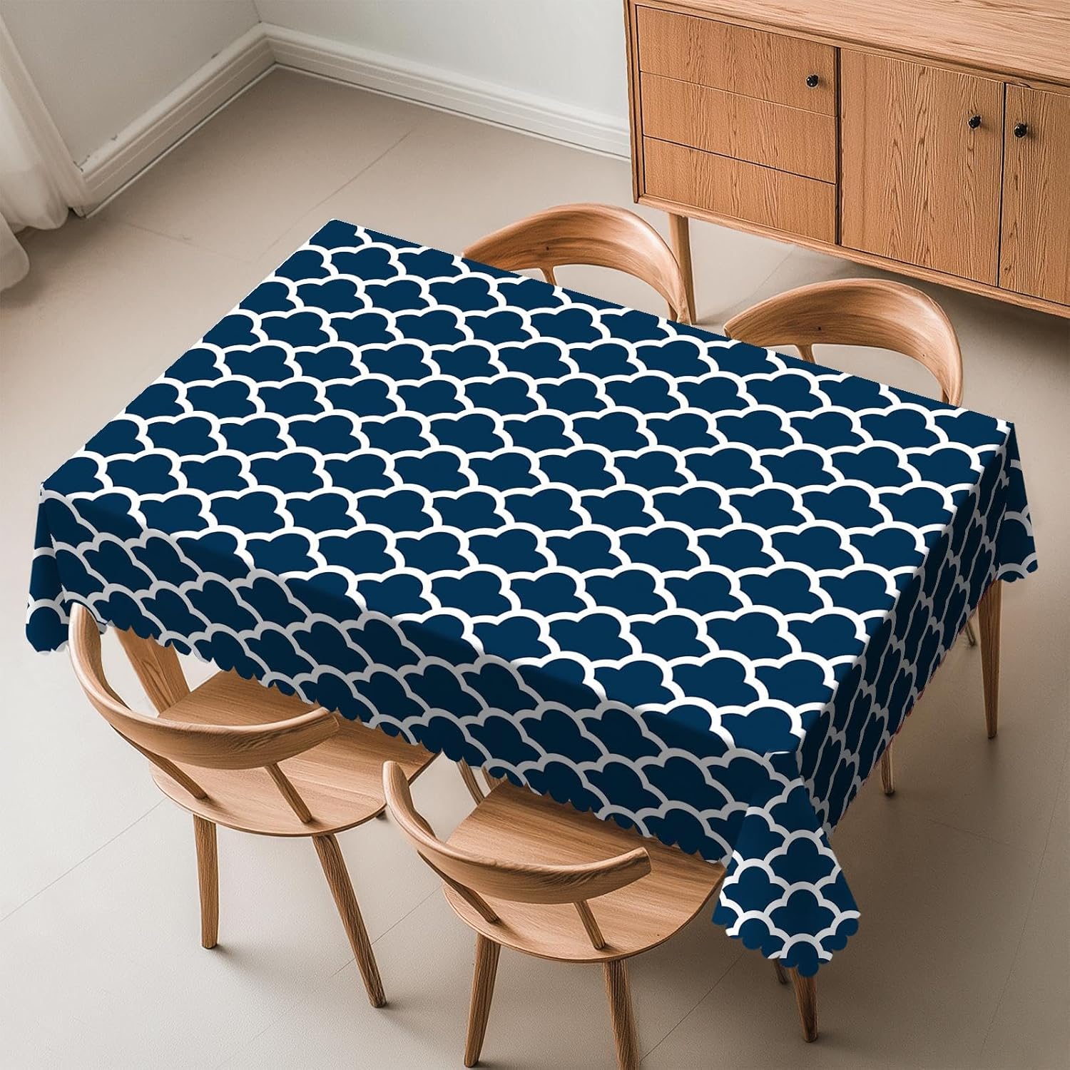 Blue Tablecloth Navy Cloud Sea - Century Textile & Sewing Supply Saskatoon Sk avis et prix