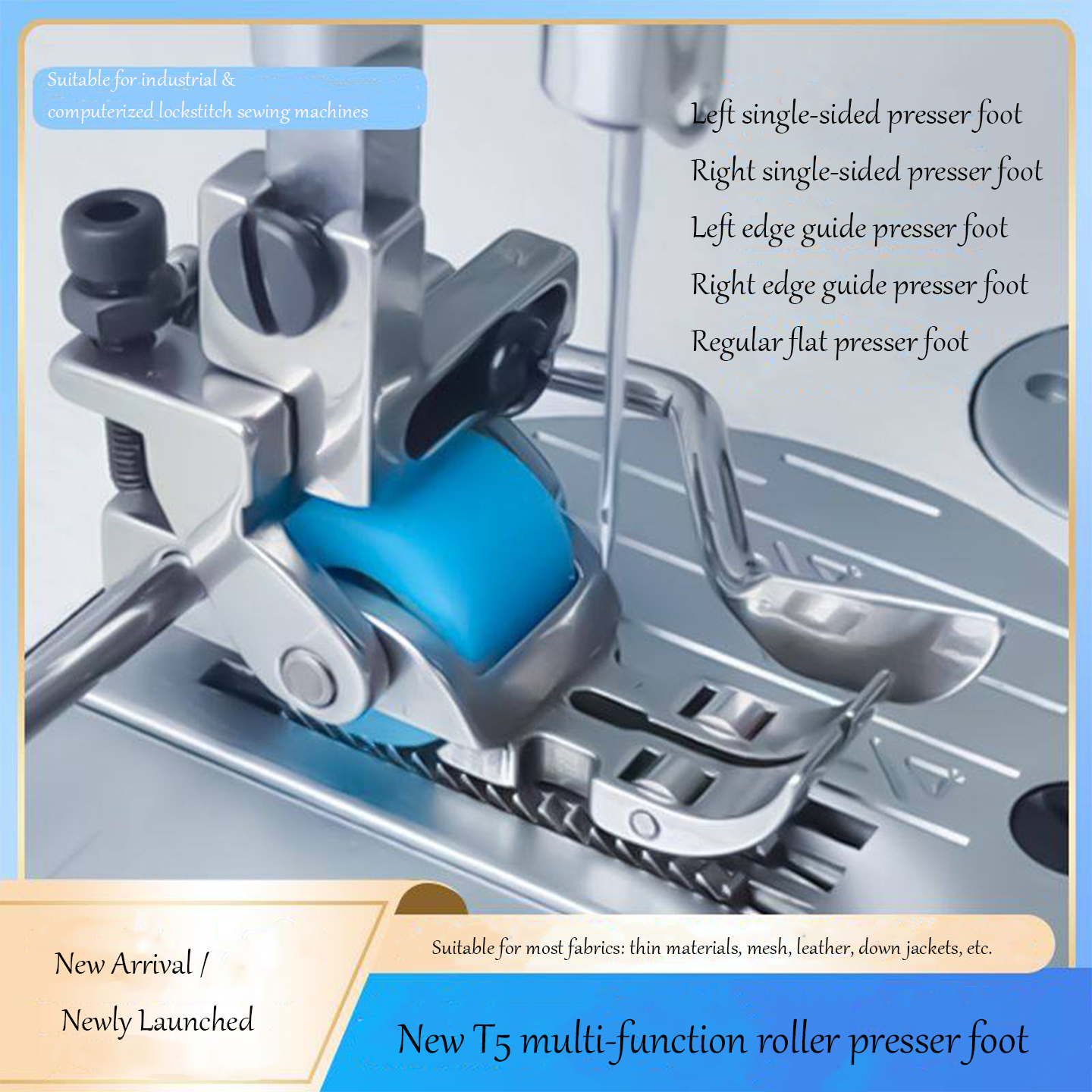 T5 3-Roller Left-Right Edge Gu - Textile Sewing Machines avis et prix