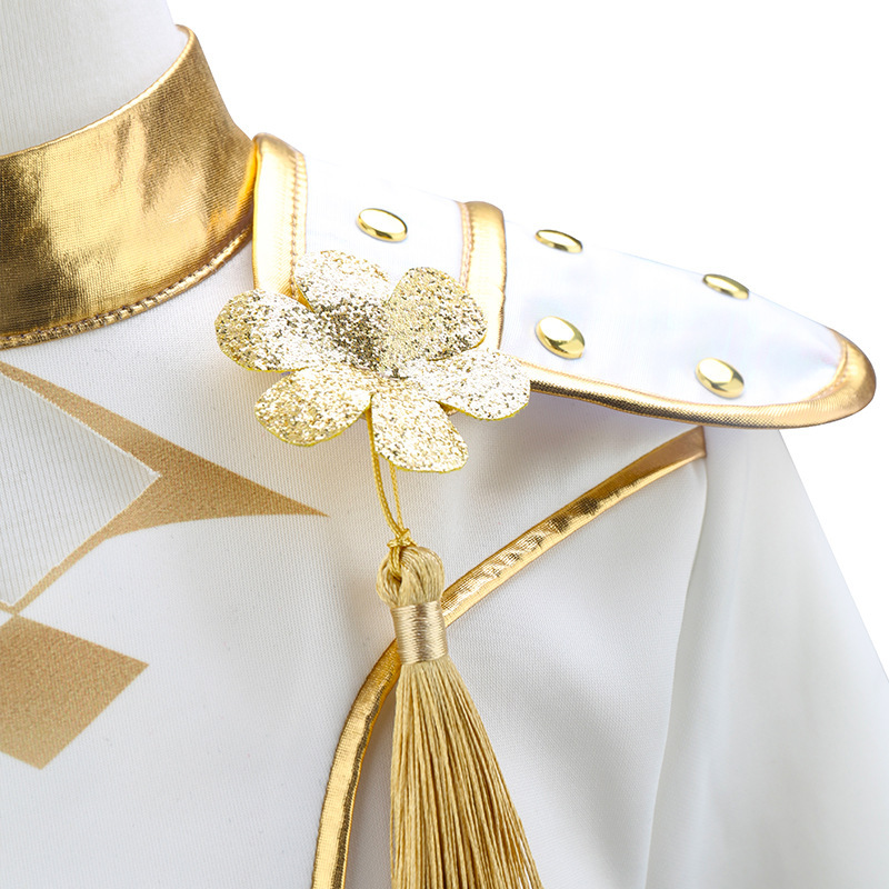 Girls White And Gold Cosplay C - Shoulder Pad Set In avis et prix