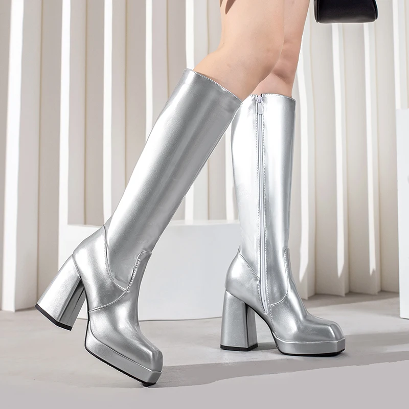 Green Winter Women Platform Kn - Sewing Zipper avis et prix