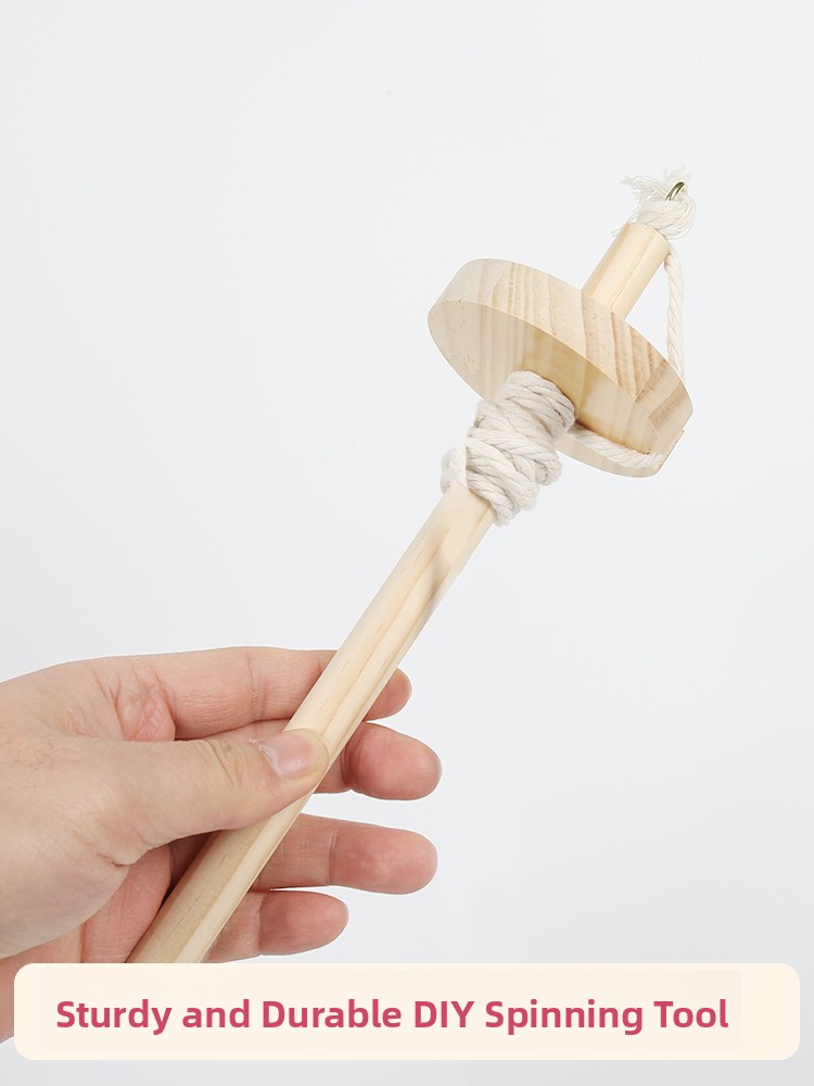 Wooden Spinning Mallet DIY Yar - Sewing In Textile avis et prix