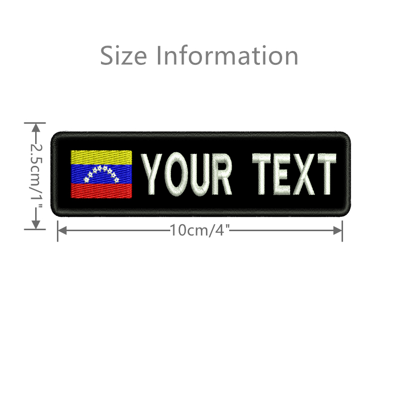 Venezuela Flag Custom Name Pat - Sewing Labels avis et prix