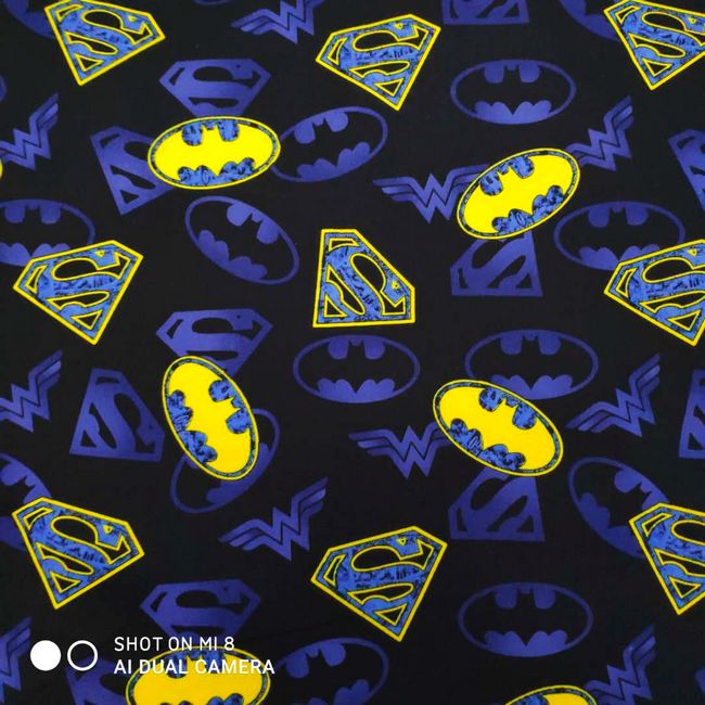 140cm Width Cartoon Batman Log - Sewing In Textile avis et prix