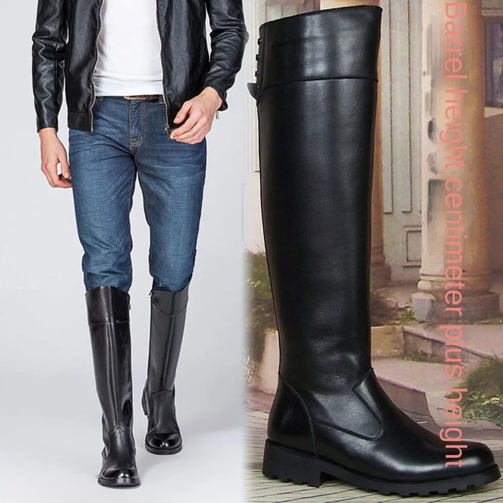 Fashion Men's Genuine Leather  - Sewing Zipper avis et prix
