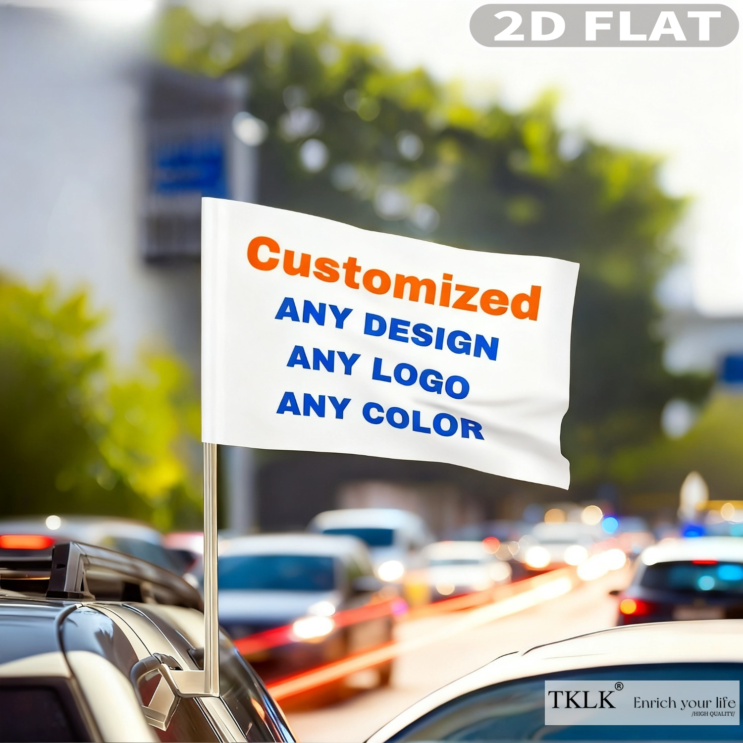 1pc / 5pcs Customize Car Flag  - Sewing Custom avis et prix