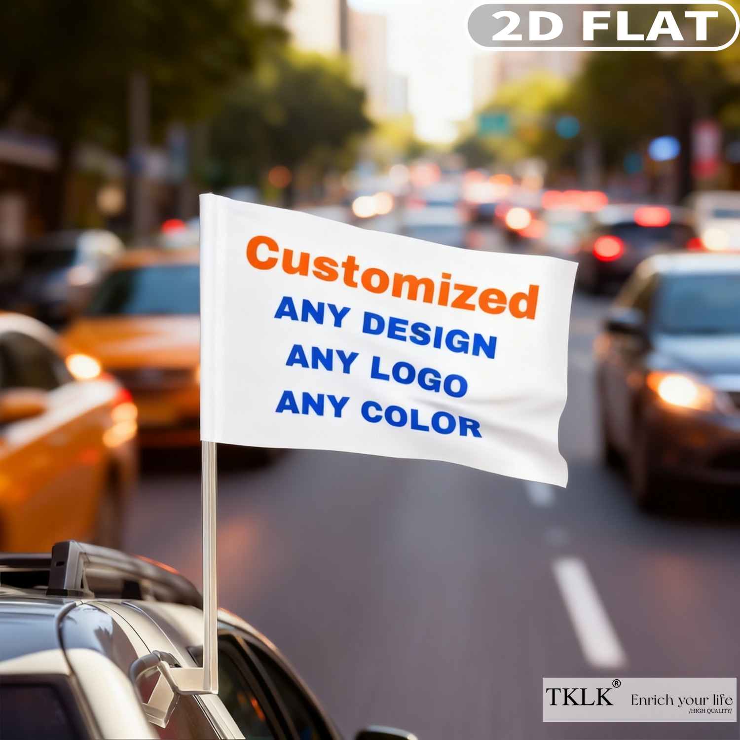 1pc / 5pcs Customize Car Flag  - Sewing Custom avis et prix