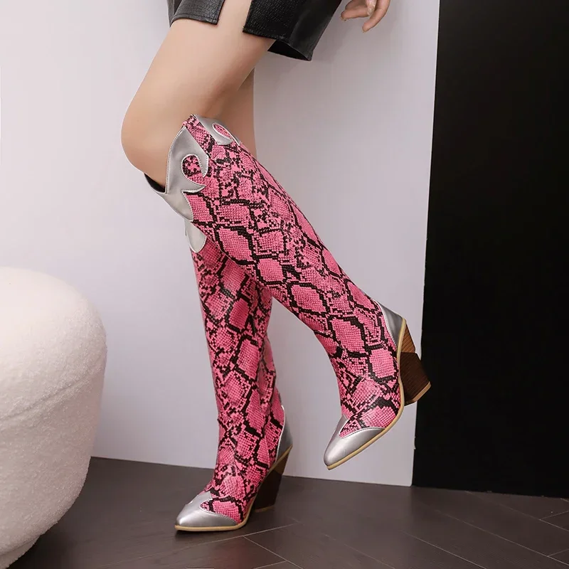 Big Size Western Women Knee Hi - Sewing Zipper avis et prix