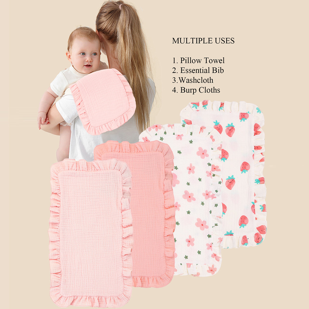 4Pcs/Set Cute Floral Prints So - Shoulder Pad Set In avis et prix