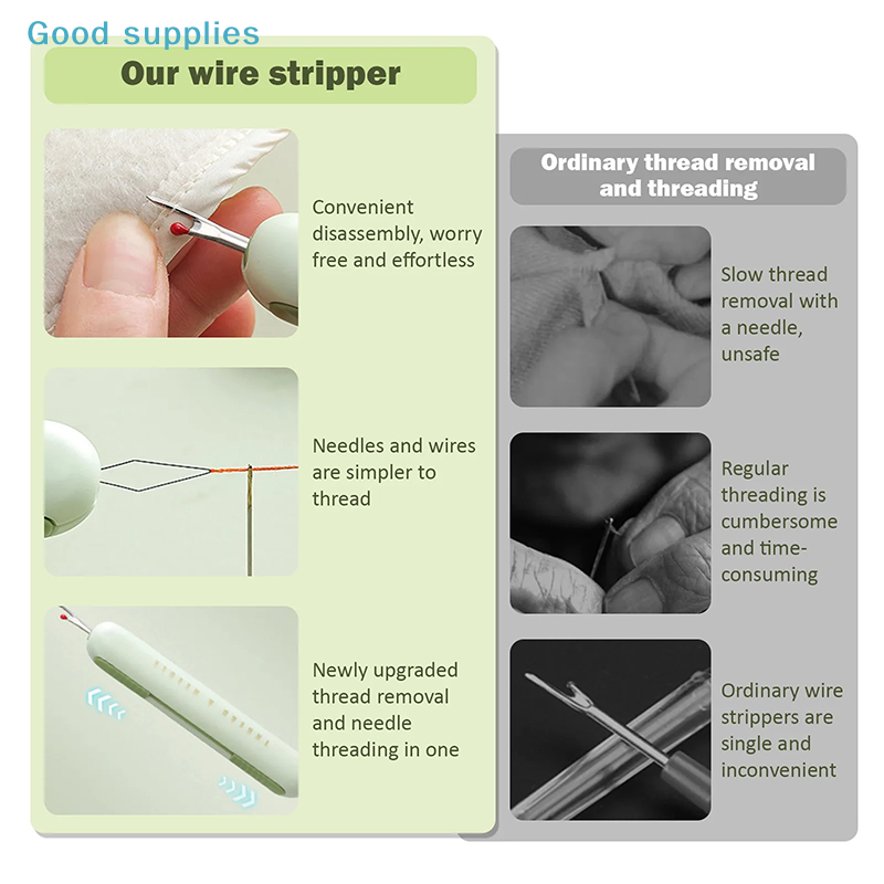 2 In 1 Needle Threaders Sewing - Seam Ripper Tool avis et prix