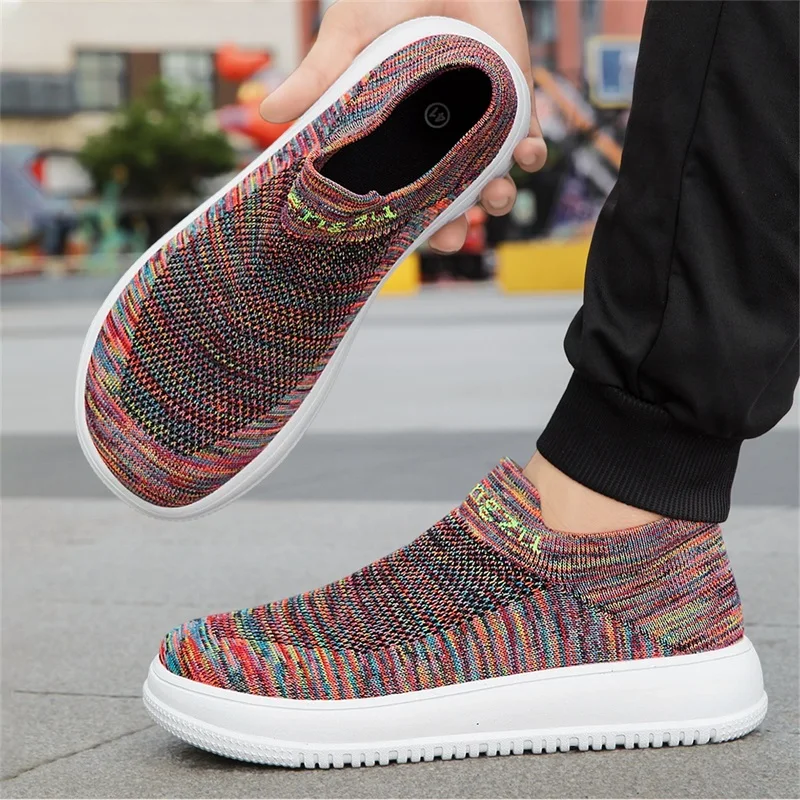 Summer Wide Toe Sneakers For M - Knit Stabilizer Stretch avis et prix