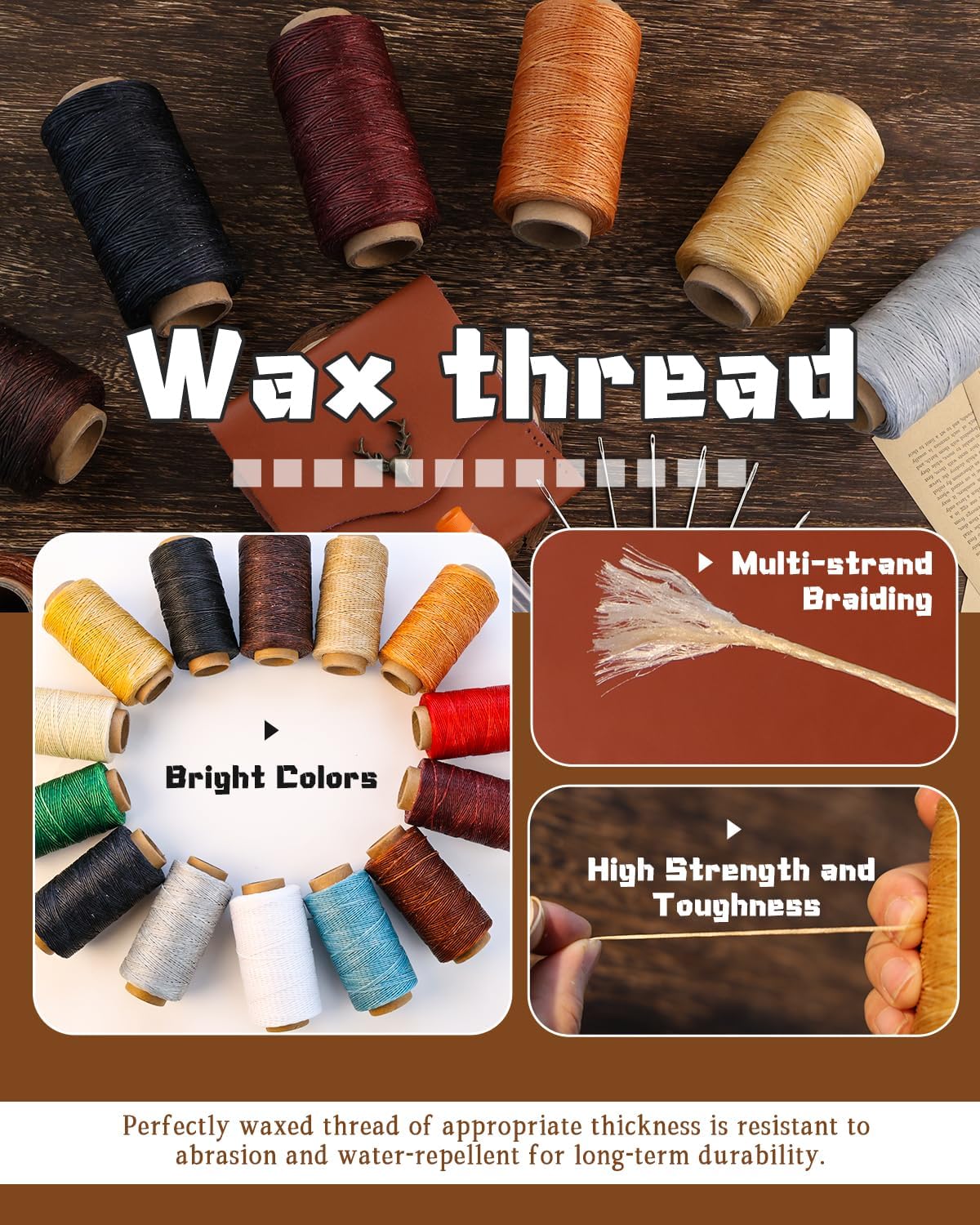 Waxed Thread 218 Yards Heavy D - Sewing Thread Production avis et prix