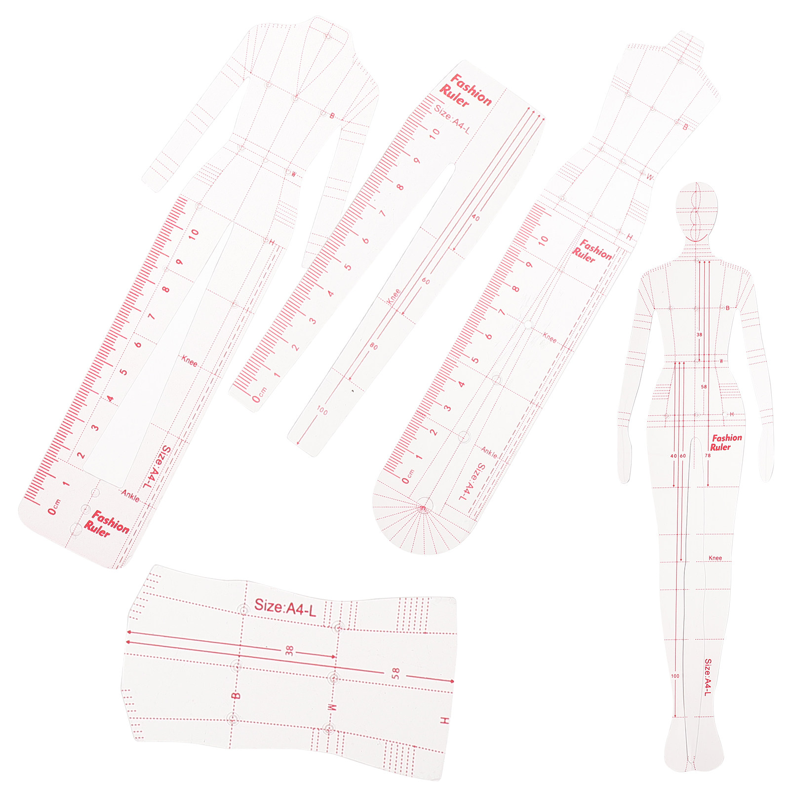 1Set Female Drawing Rulers Eco - Sewing Gauge Ruler avis et prix