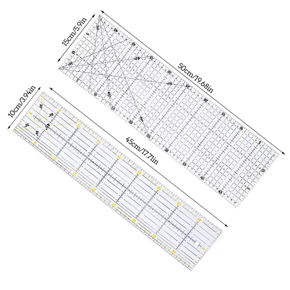 Fenrry Multisize Acrylic Patch - Sewing Gauge Ruler avis et prix